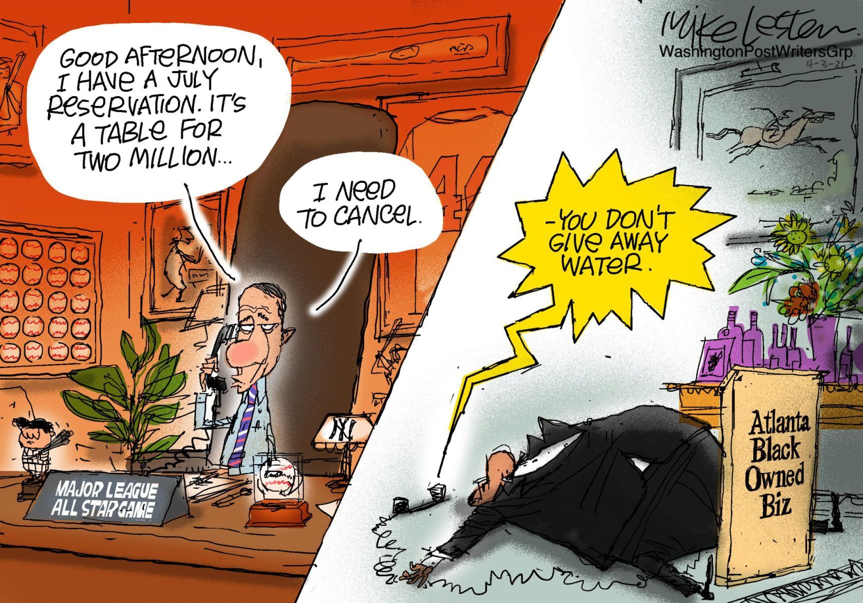 Mike Lester cartoon